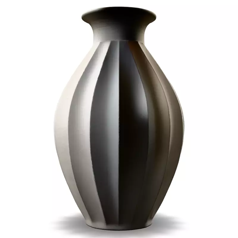 Modern White Ceramic Vase 3D Model Low-poly 3D model_3