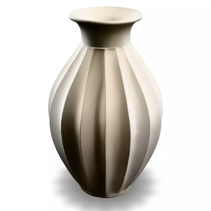 Modern White Ceramic Vase 3D Model Low-poly 3D model_5