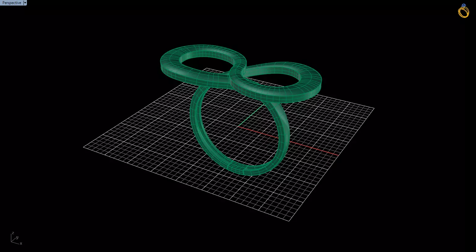Minimal Abstract Rings 01 3D print model_2