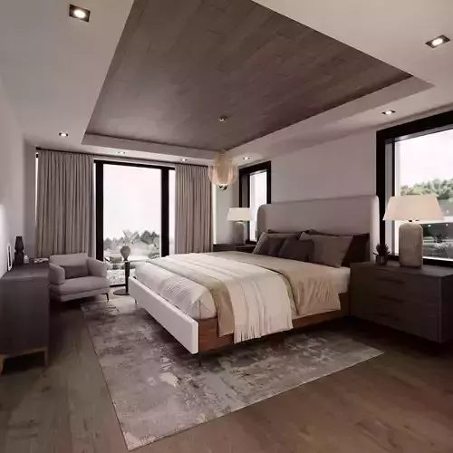 3d model- Bedroom -Neoclassical Interior