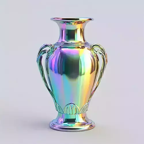 Iridescent Trophy Vase 3D Model