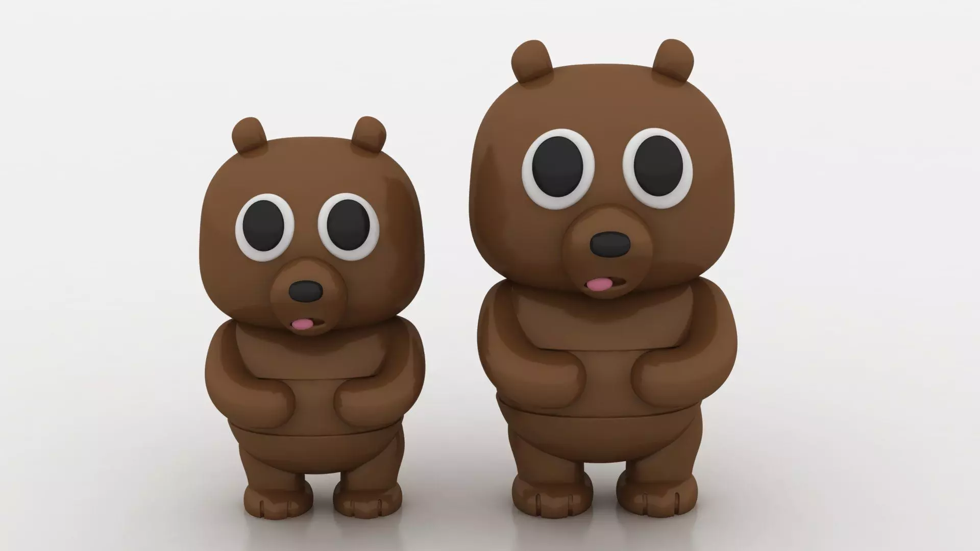 adorable bear toy 3D printable model  3D print model_2