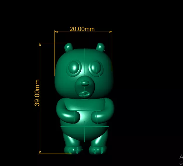 adorable bear toy 3D printable model  3D print model_3