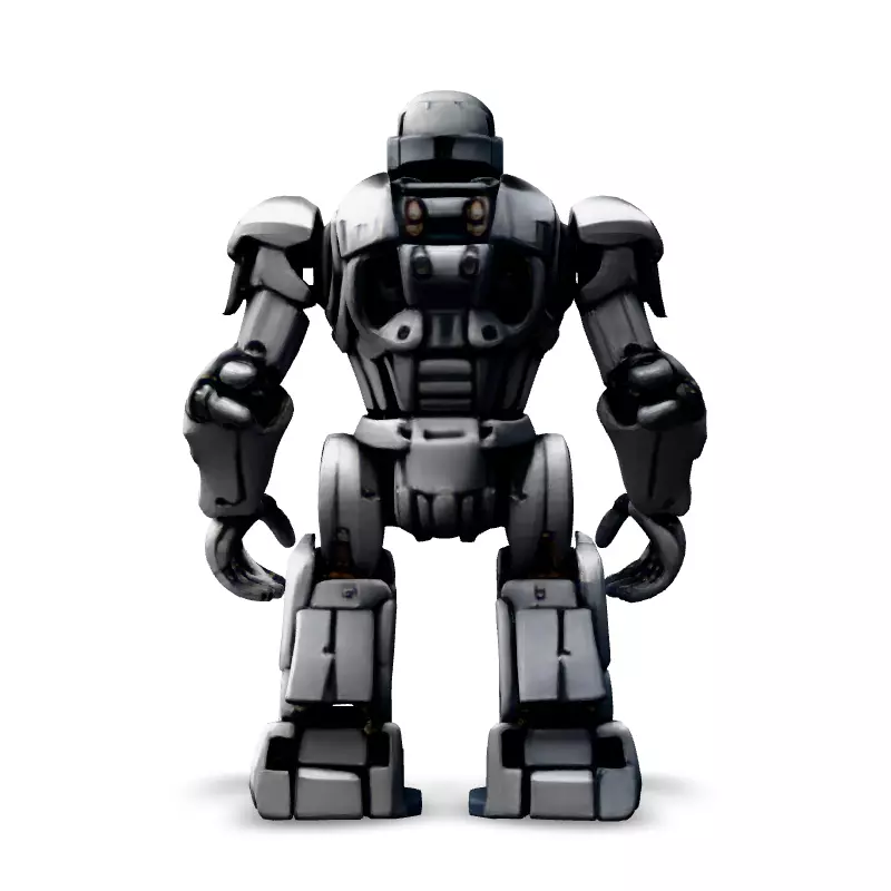 SciFi Mech Robot Game Asset Low-poly 3D model_6