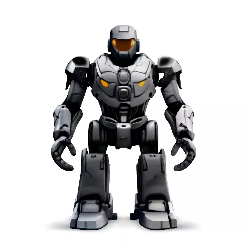 SciFi Mech Robot Game Asset Low-poly 3D model_3