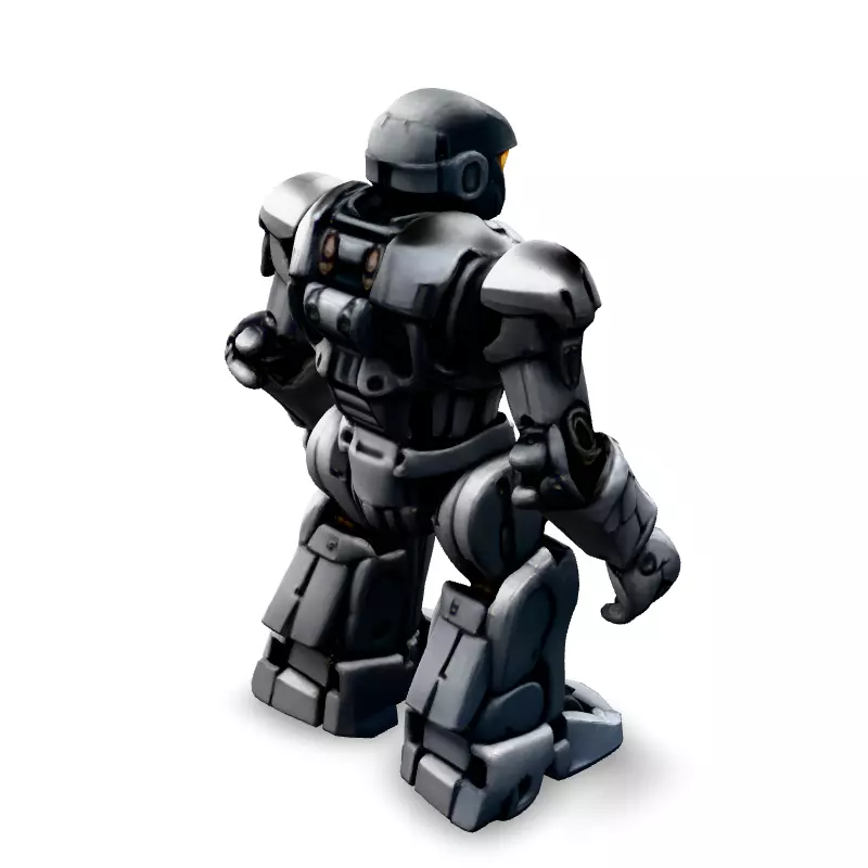 SciFi Mech Robot Game Asset Low-poly 3D model_5