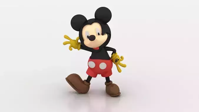 Mickey Mouse toy 3D printable model  