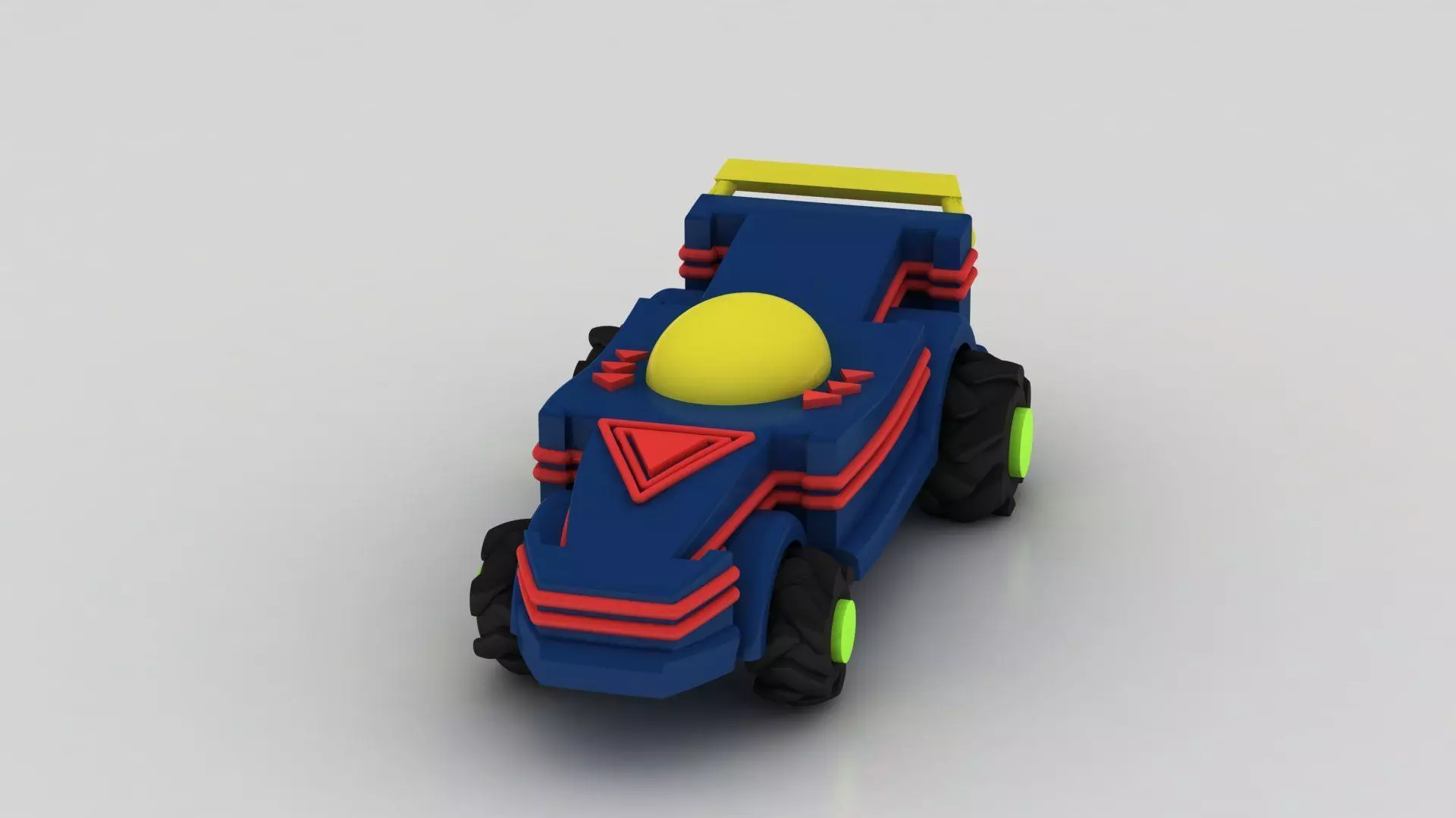 futuristic race car 3D printable model 3D print model_1