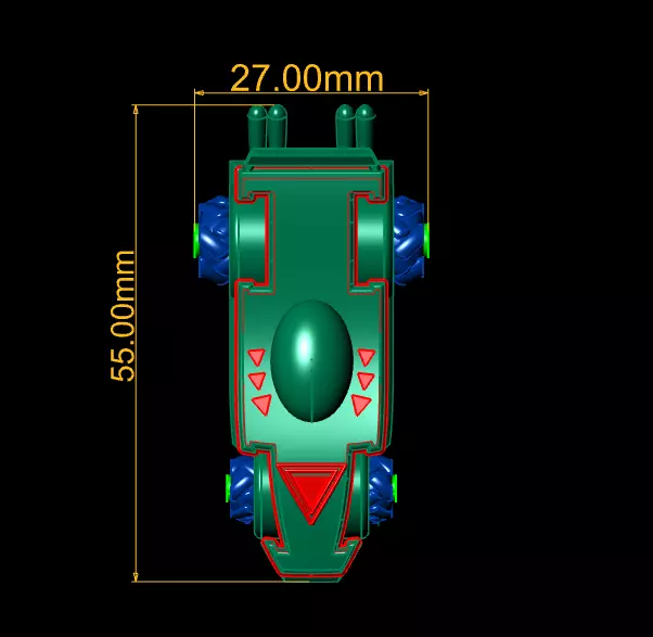 futuristic race car 3D printable model 3D print model_3