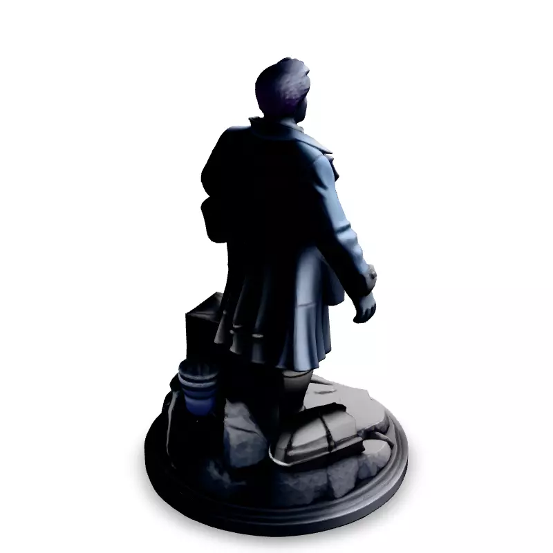 19th Century Gentleman Explorer 3D Model Low-poly 3D model_5