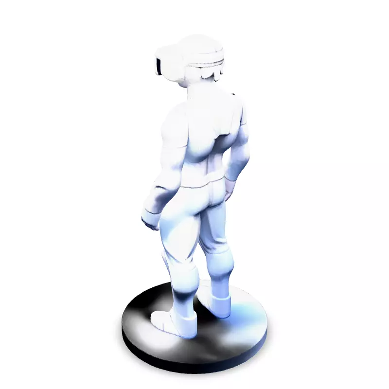 VR Ready SciFi Male Character Low-poly 3D model_4