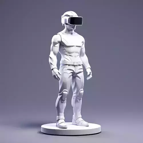 VR Ready SciFi Male Character Low-poly 3D model VR Ready SciFi Male Character Low-poly 3D model