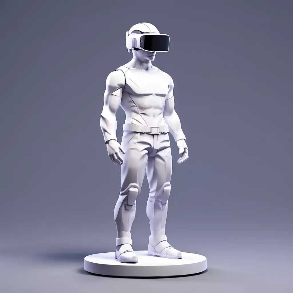 VR Ready SciFi Male Character Low-poly 3D model_0