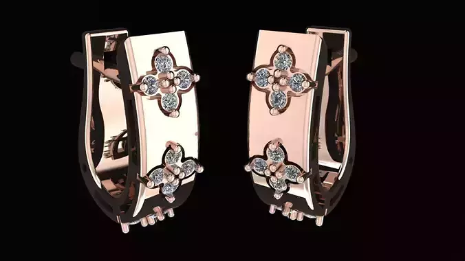 Roberto Coin Earring 3d print model 3D print model