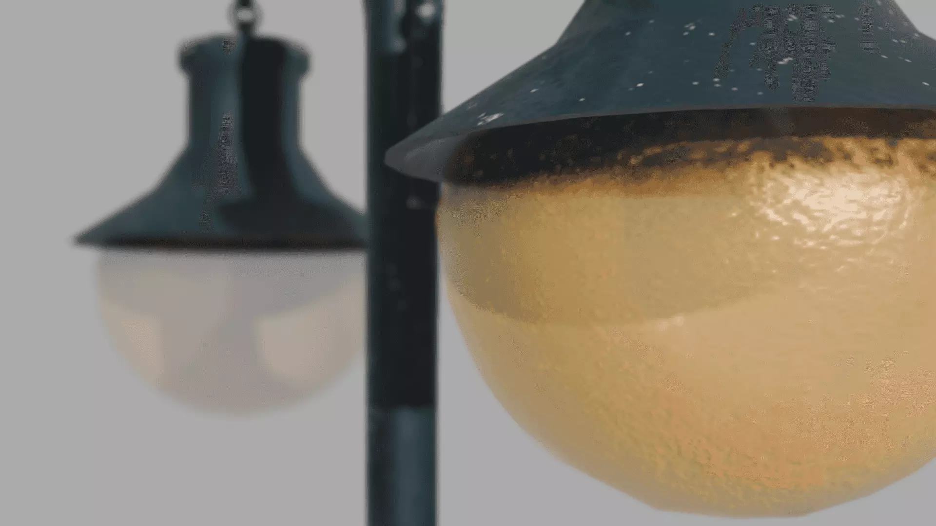 Simple Low-Poly Street Lamp Low-poly 3D model_9