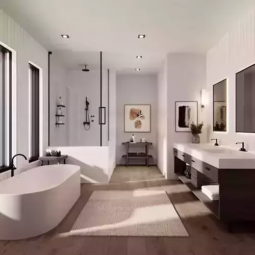 3D model-Bathroom-Neoclassical Interior 3D model