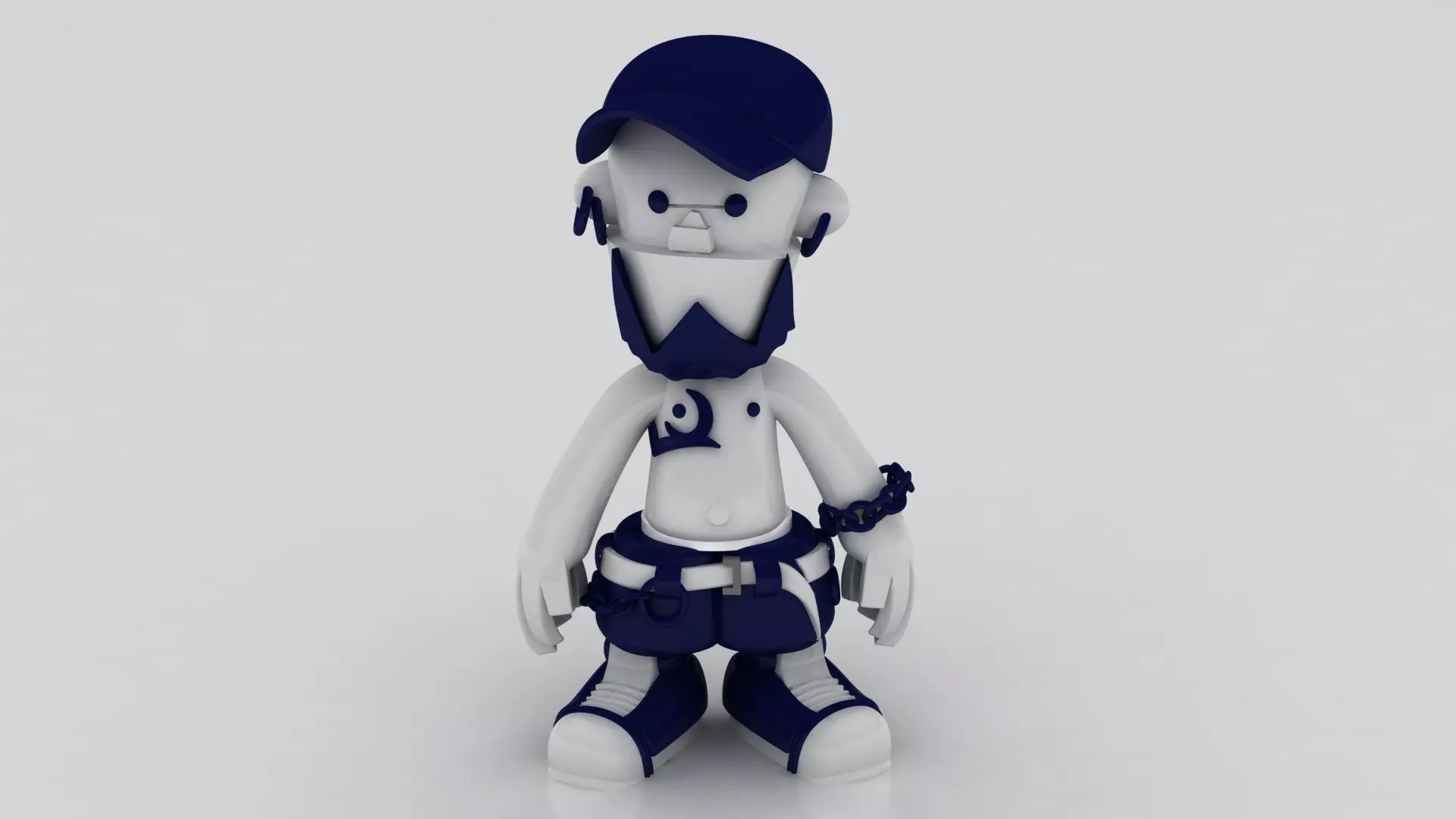 graffiti style toy 3D printable model 3D print model