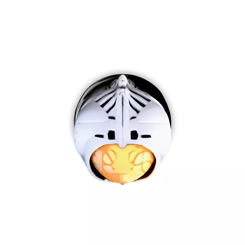 SciFi Alien Meditation Figurine Low-poly 3D model_7