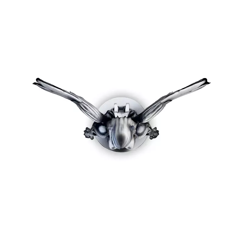 Silver Valkyrie Scifi Angel Warrior Low-poly 3D model_7