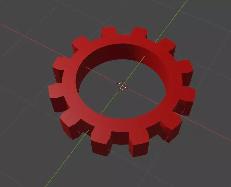 SIMPLE GEAR 3D MODEL Free low-poly 3D model