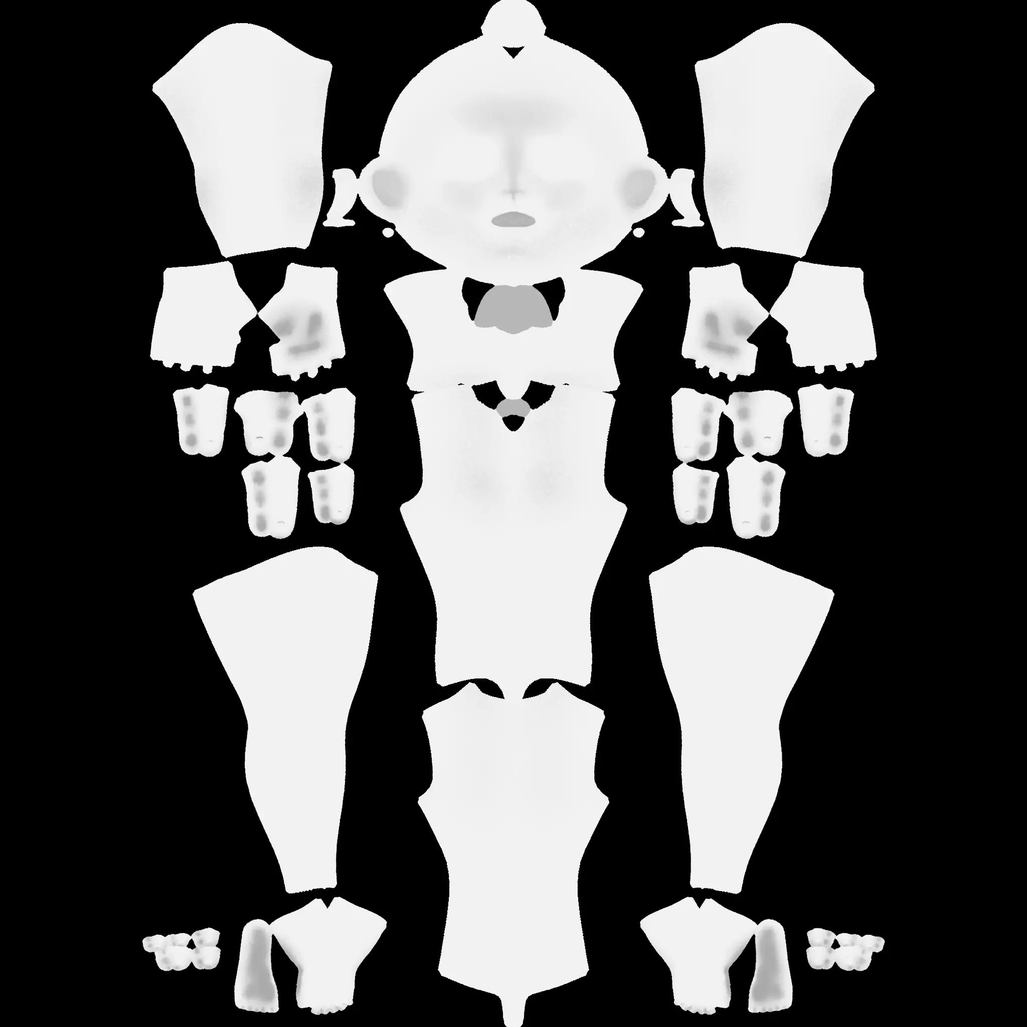 Snohy  Hapi  Teti-Sheri  Egyptian Pharaonic Cartoon Characters Low-poly 3D model_34