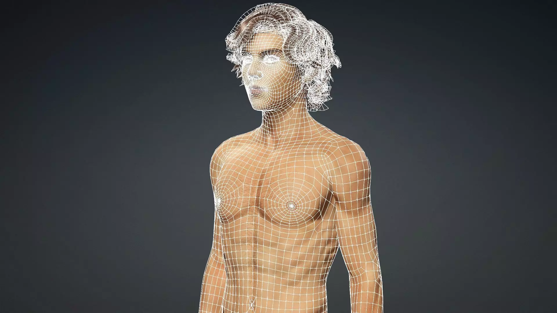 Muscular Teen Boy 3D Model 3D model_18