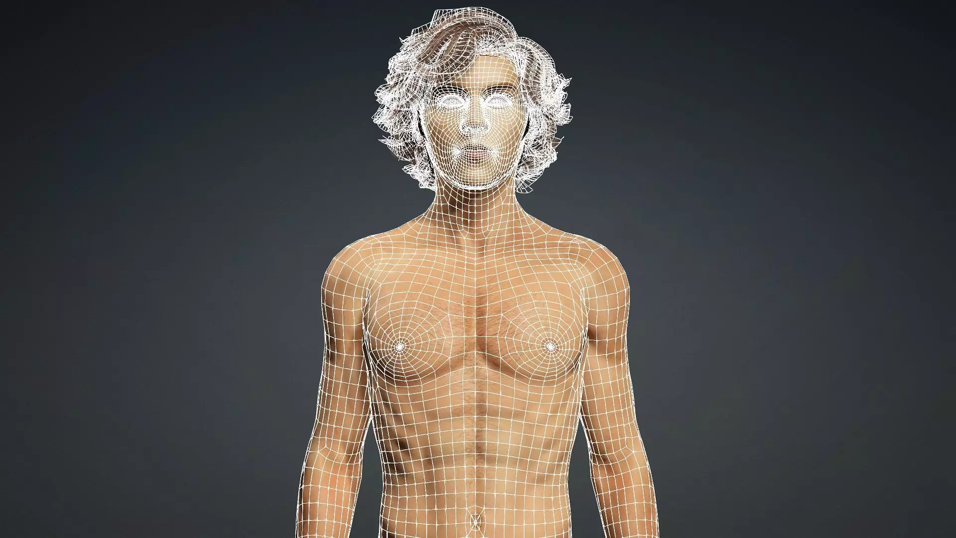 Muscular Teen Boy 3D Model 3D model_17