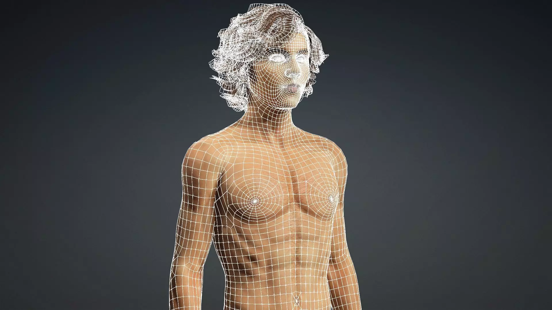 Muscular Teen Boy 3D Model 3D model_19
