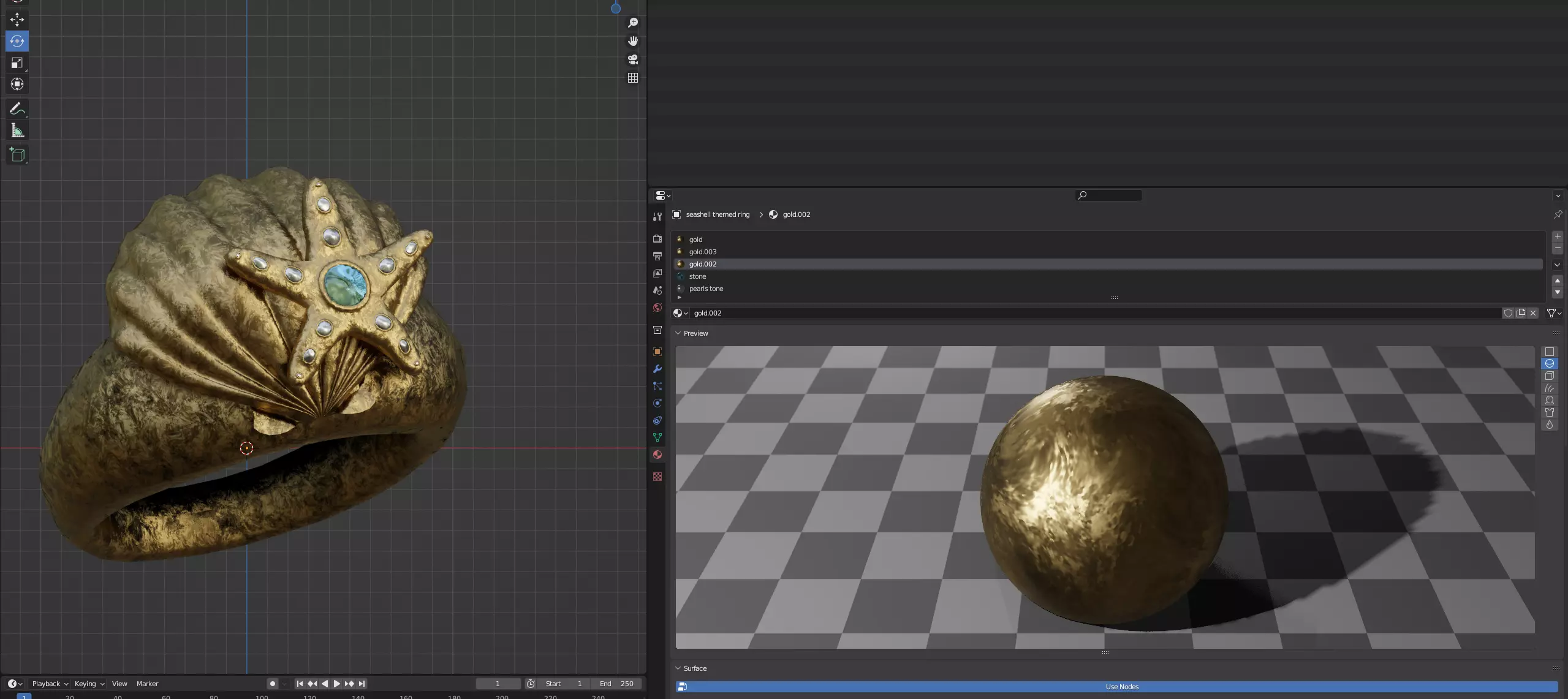 seashell ring design 3D model_31