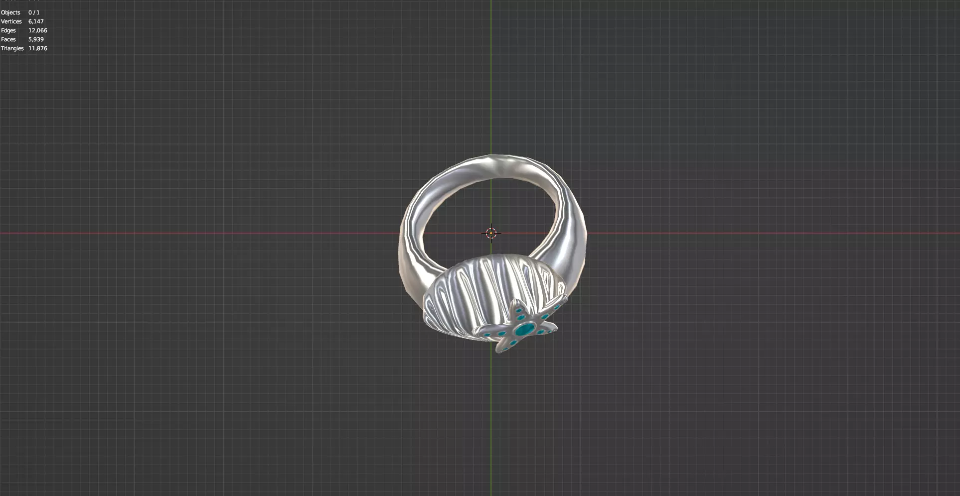 seashell ring design 3D model_19