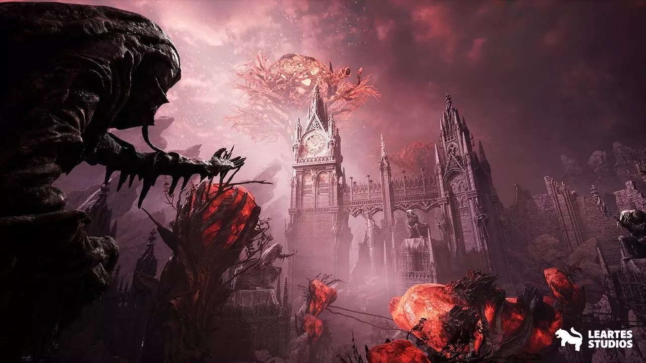 Fantasy Alien Castle Environment Low-poly 3D model_19