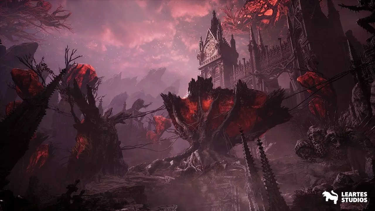 Fantasy Alien Castle Environment Low-poly 3D model_23