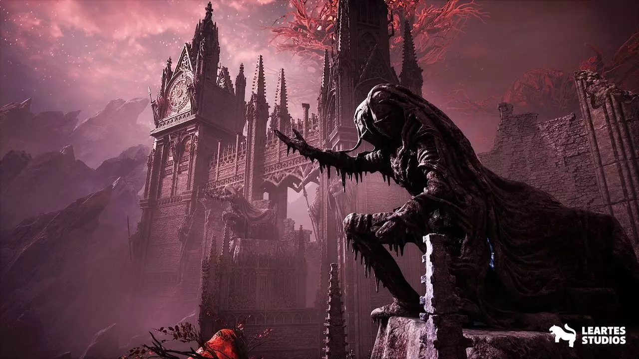 Fantasy Alien Castle Environment Low-poly 3D model_21