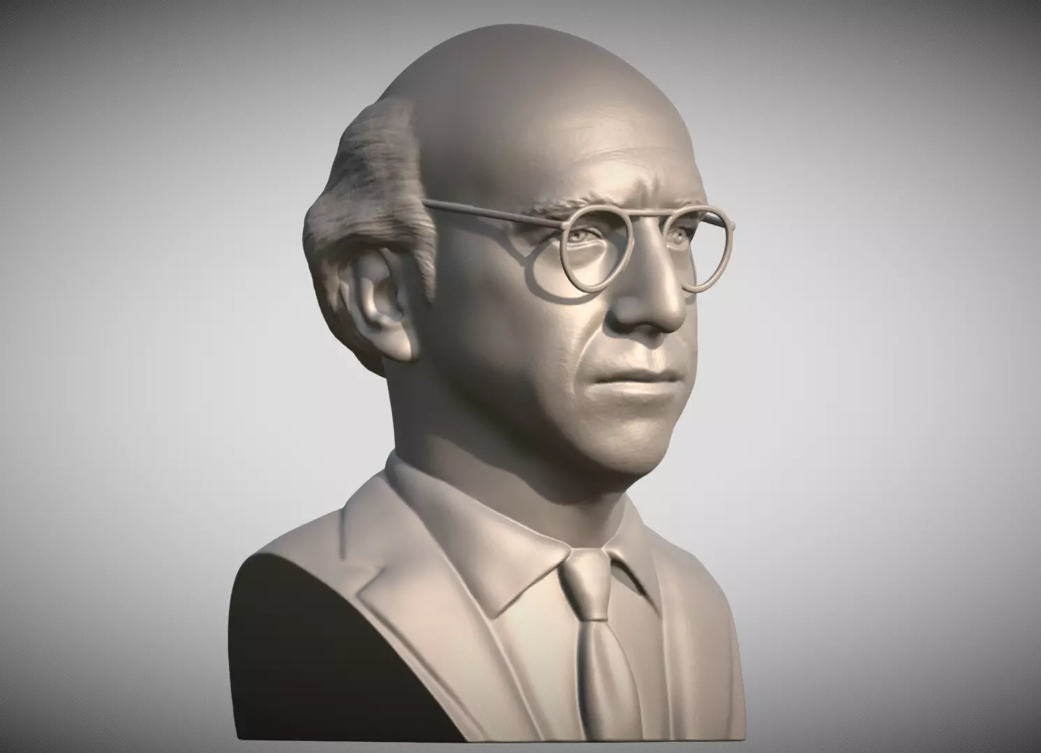  Larry David bust for 3D printing 3D print model_7