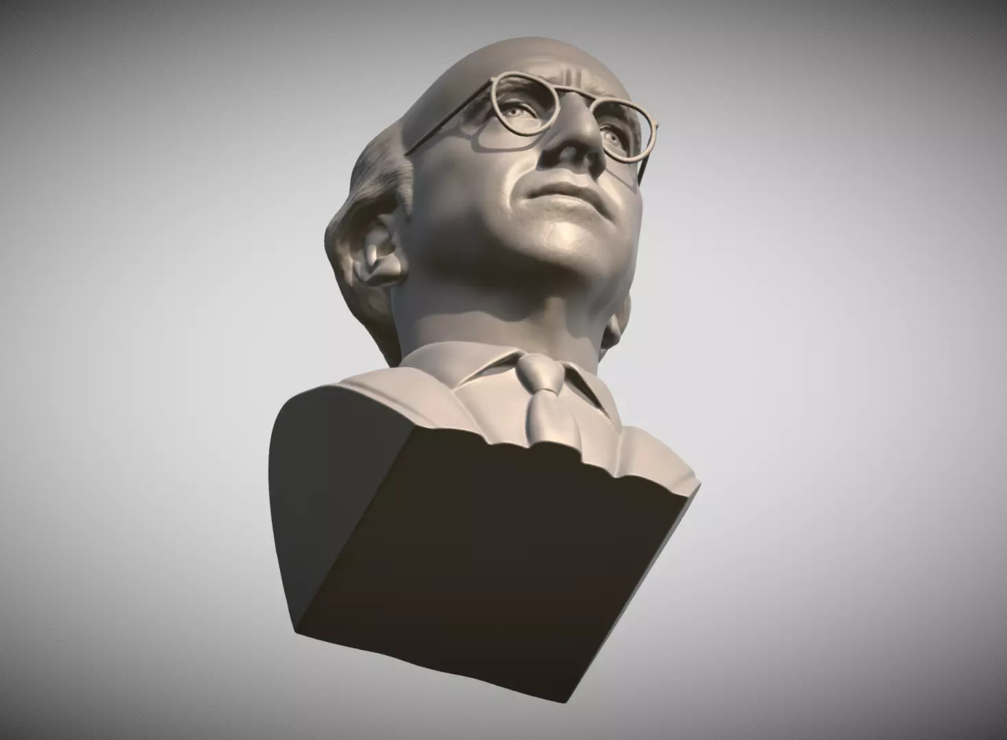  Larry David bust for 3D printing 3D print model_14