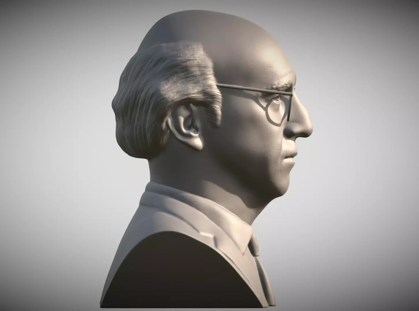  Larry David bust for 3D printing 3D print model_6