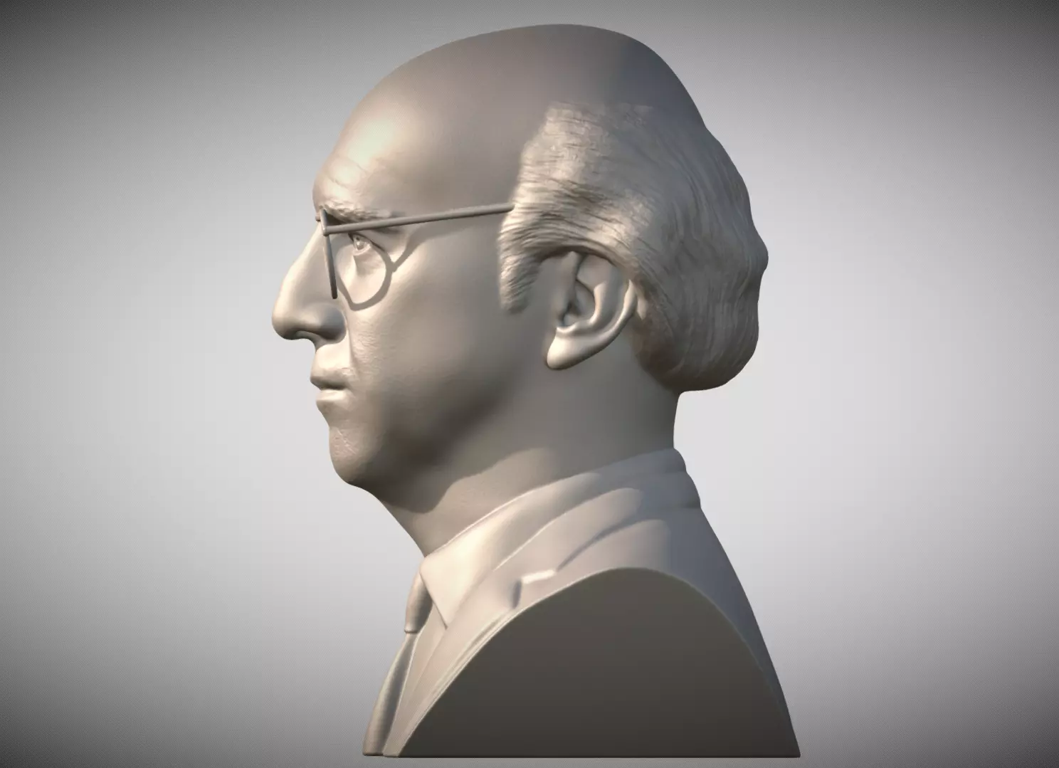  Larry David bust for 3D printing 3D print model_3
