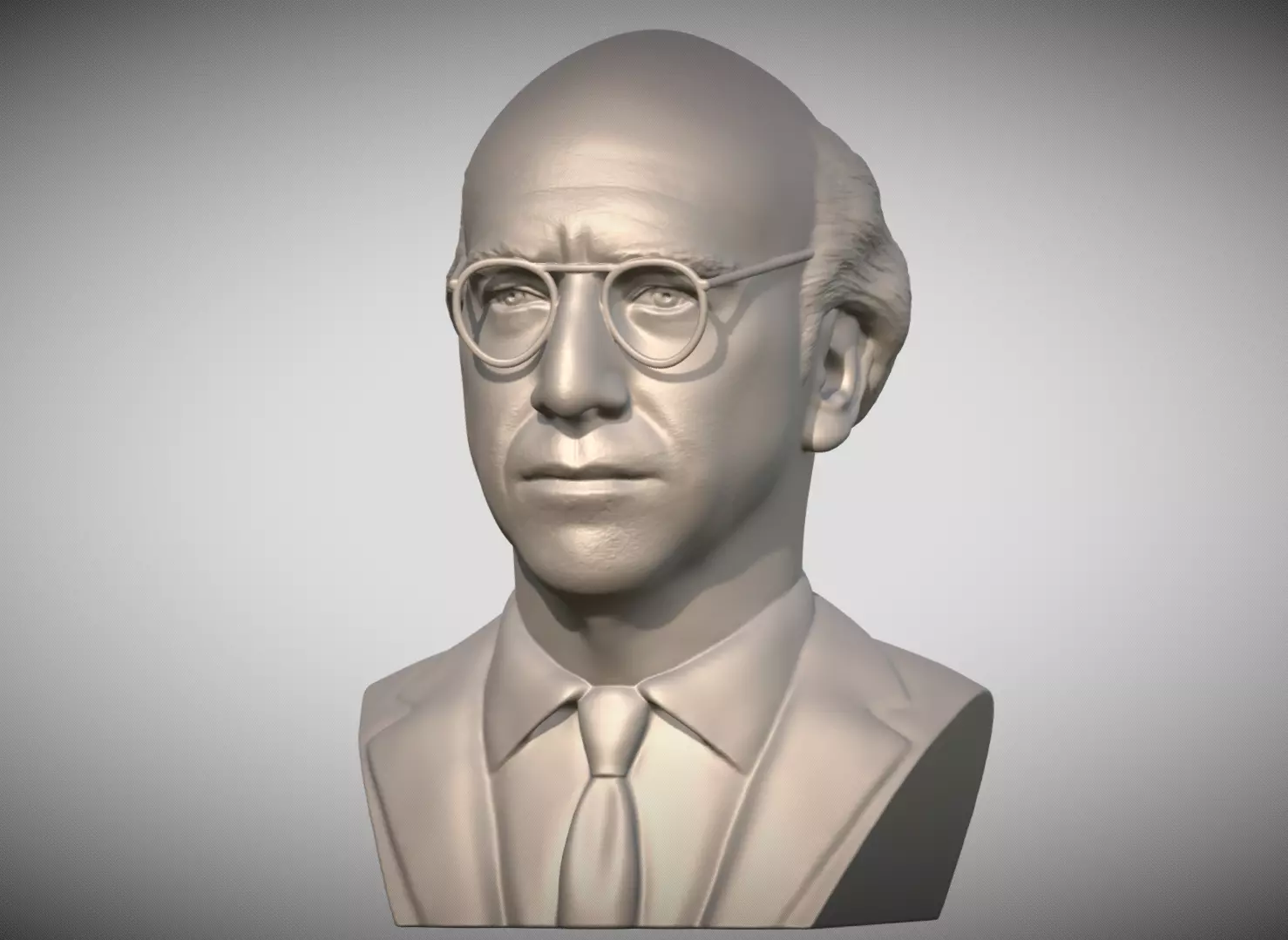  Larry David bust for 3D printing 3D print model_1