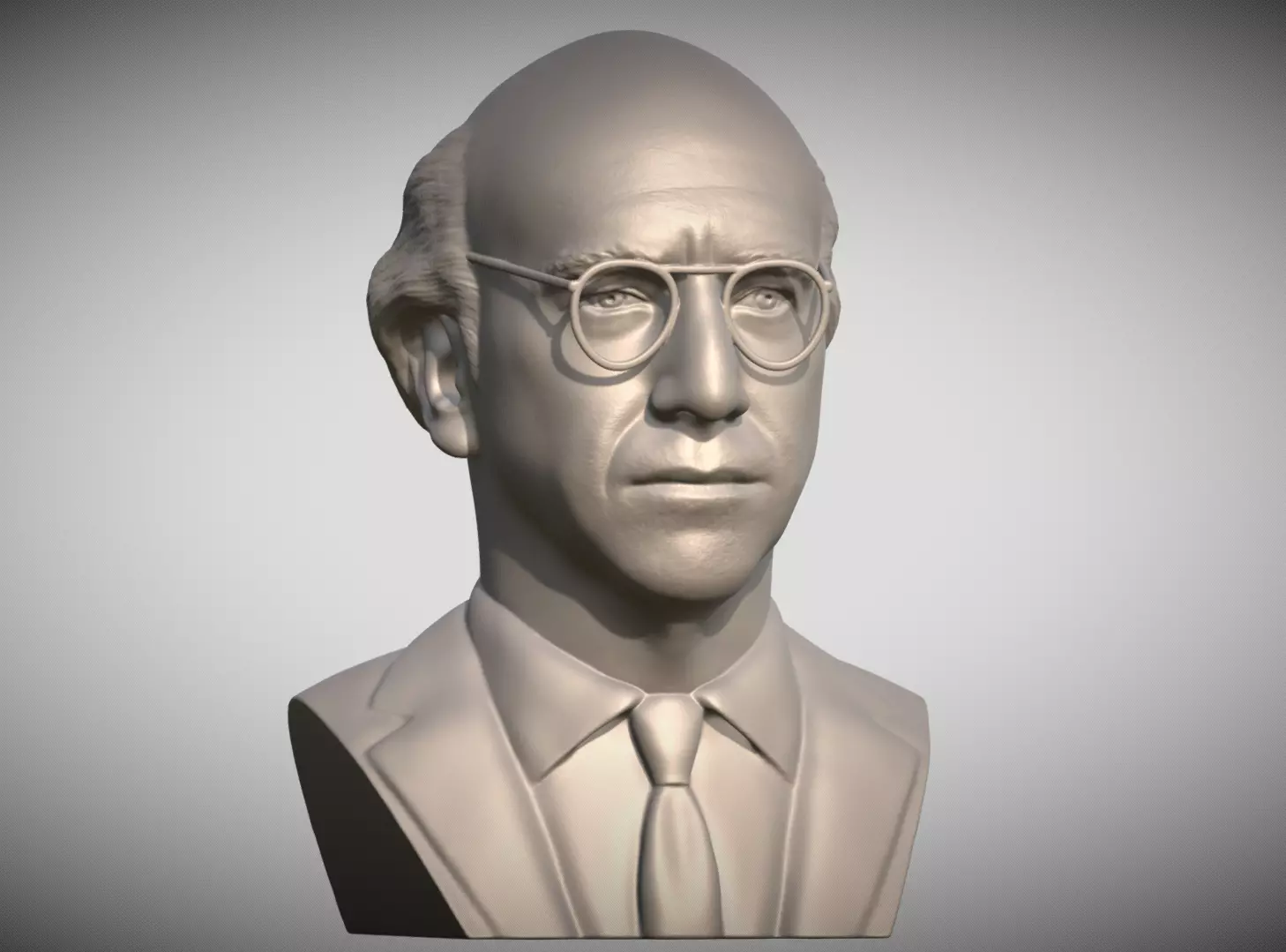  Larry David bust for 3D printing 3D print model_8