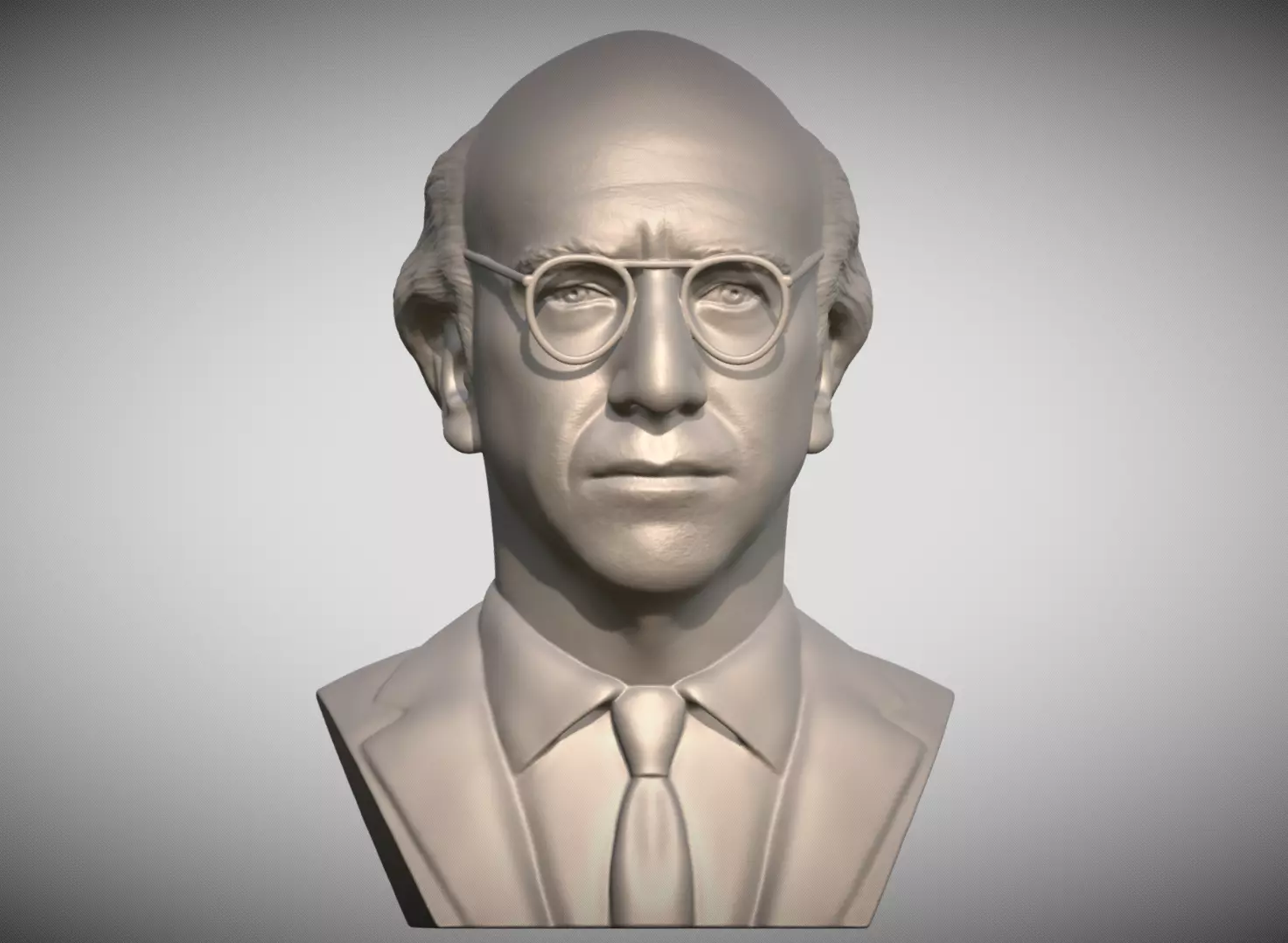  Larry David bust for 3D printing 3D print model_9