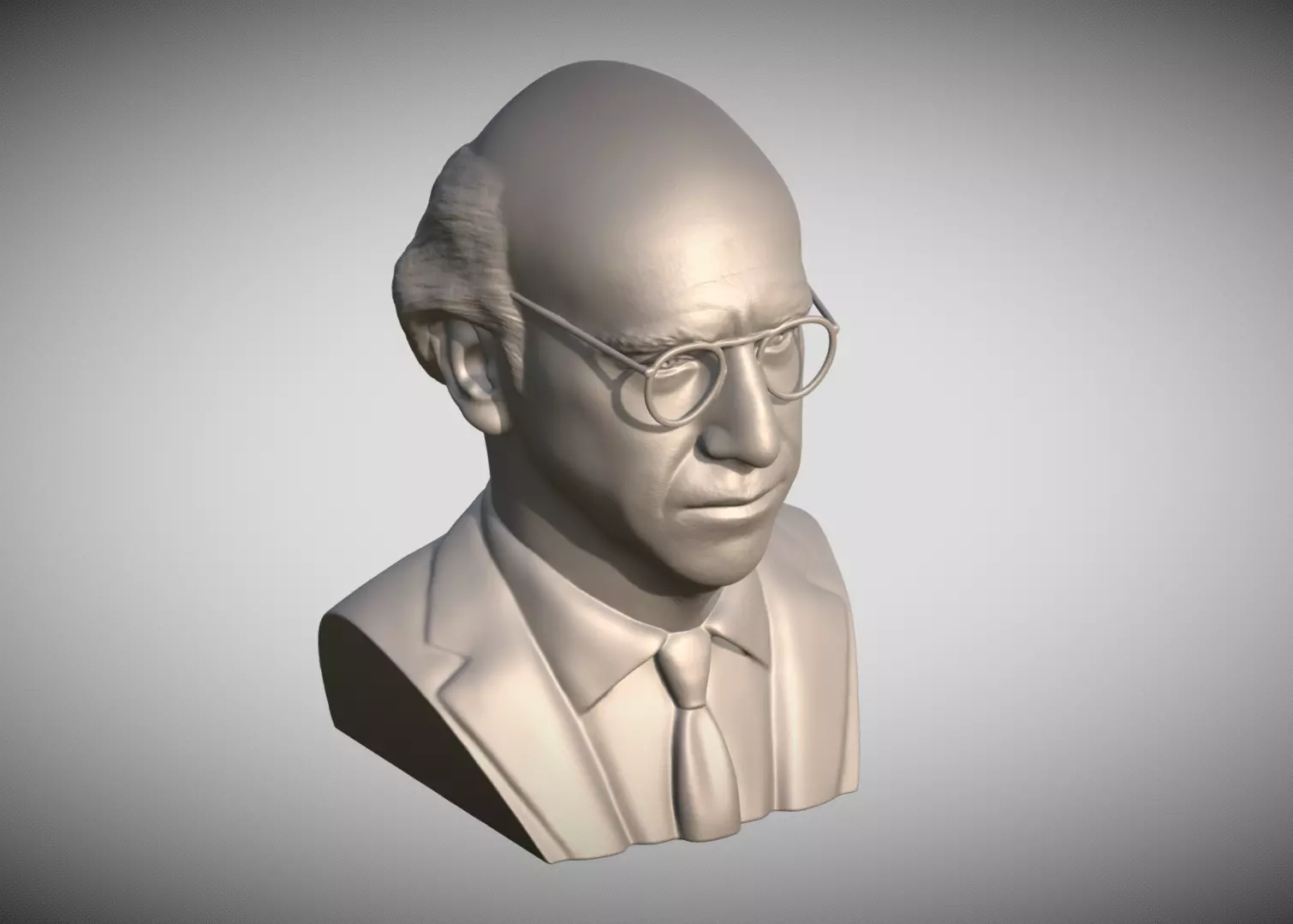  Larry David bust for 3D printing 3D print model_13