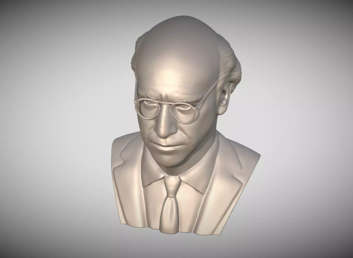  Larry David bust for 3D printing 3D print model_12