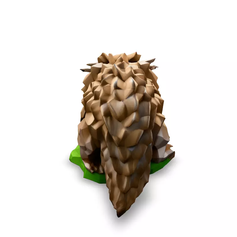 LowPoly Pangolin 3D Model Low-poly 3D model_2