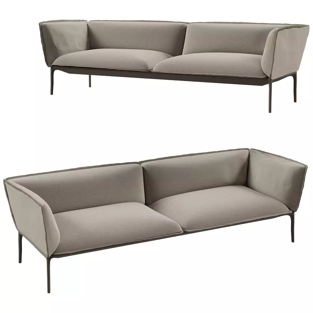 Contemporary Designer Sofa 3D Model 3D model_0