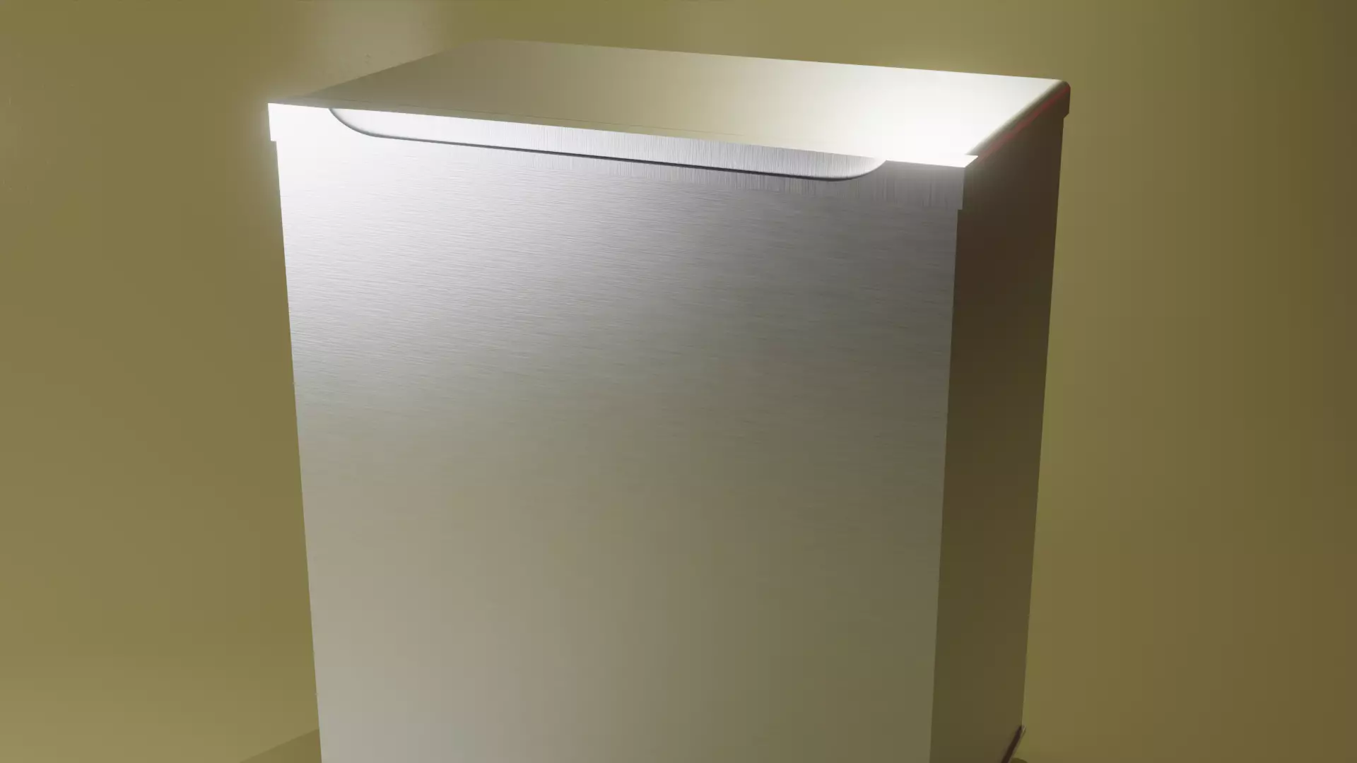 Mini Fridge 3D Model Compact High Poly Refrigerator Free 3D model_3