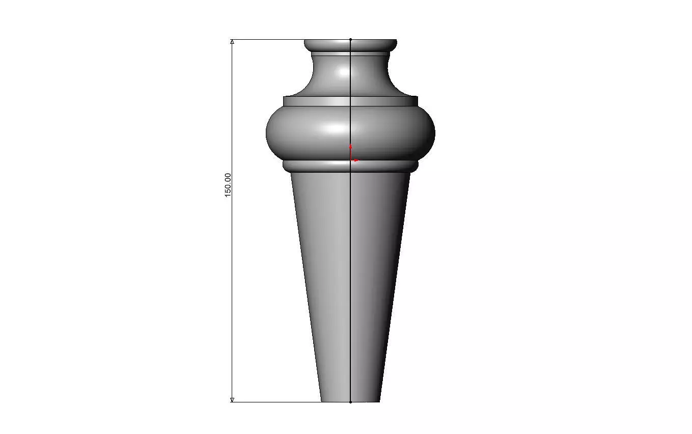 Oblang nightstand chest table foot  3D print model_5