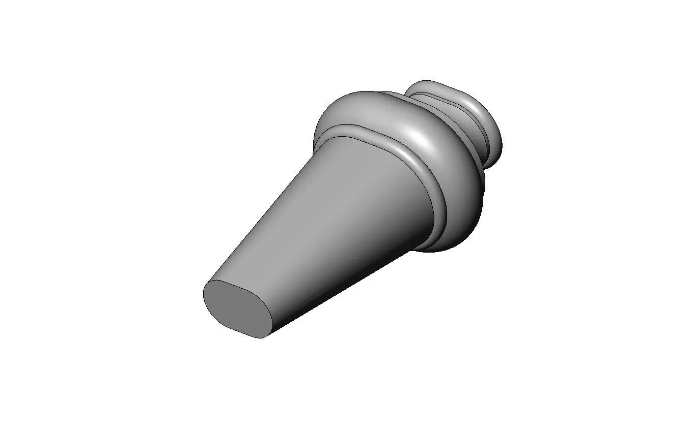 Oblang nightstand chest table foot  3D print model_3