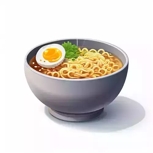 Realistic 3D Ramen Bowl Model Low-poly 3D model