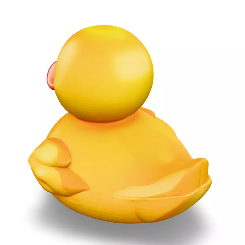 Realistic Rubber Duck 3D Model Low-poly 3D model_4