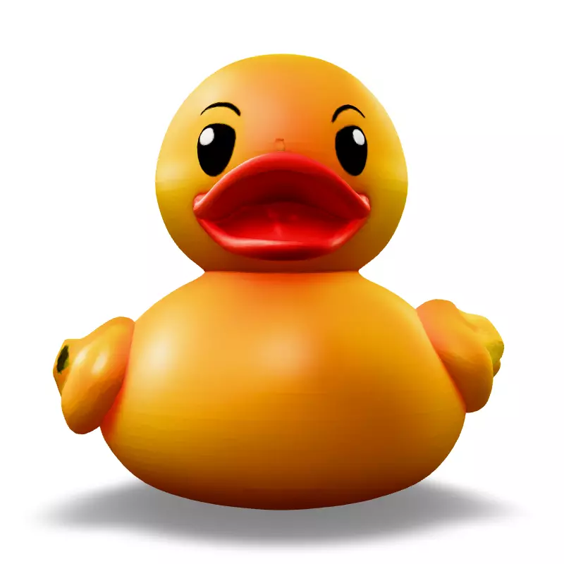 Realistic Rubber Duck 3D Model Low-poly 3D model_3